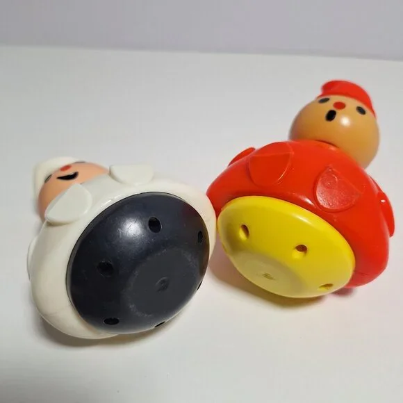 1970s Baker Candlestick Maker 3 Men In A Tub Roly Poly Lot Fisher Price Vintage - Picture 14 of 16